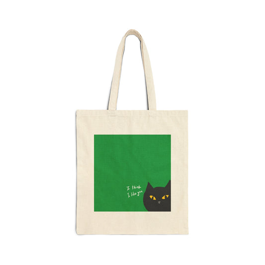 Popular Cat Cotton Canvas Tote Bag